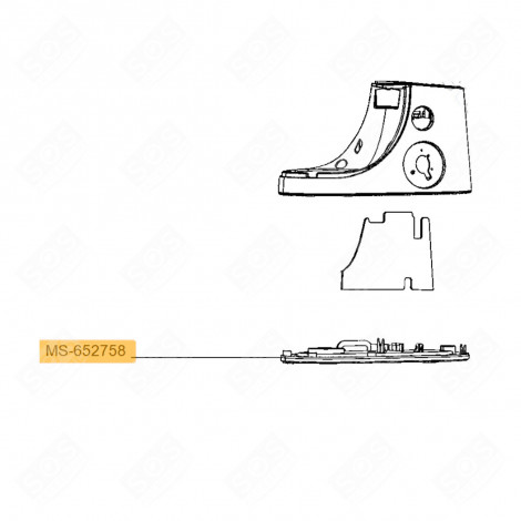 SOCLE BLEU (REPÈRE MS-652758) ROBOT MÉNAGER - MS-652415, MS-652758