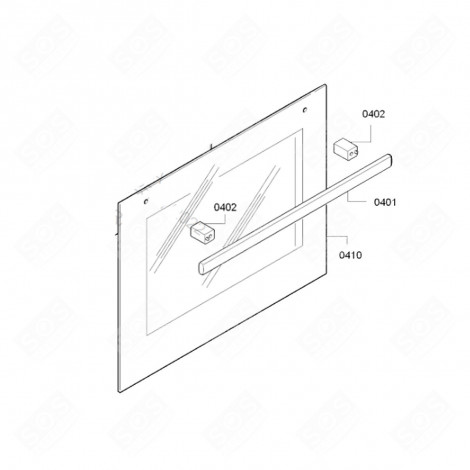 SOCLE REPÈRE 0402 FOUR, CUISINIÈRE - 00627802, 627802