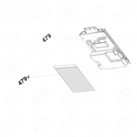 CARTE ÉLECTRONIQUE, MODULE PROGRAMMÉ (REPÈRE 479) LAVE-LINGE - 49044353