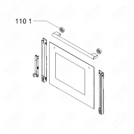 RONDELLE (REPÈRE 1101) FOUR, CUISINIÈRE - 481010854294, C00386222