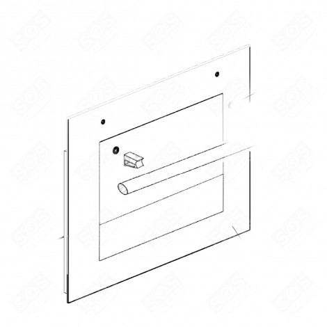 VITRE DE PORTE EXTÉRIEURE D'ORIGINE FOUR, CUISINIÈRE - 42814546