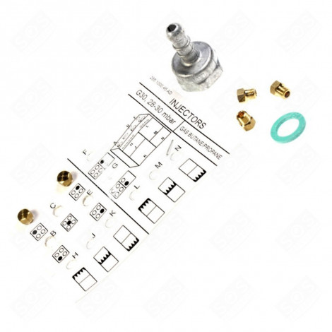 KIT INJECTEUR, GICLEUR BUTANE FOUR, CUISINIÈRE - 4431930043