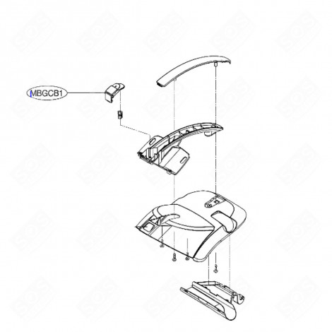 BOUTON REPÈRE MBGCB1 ASPIRATEUR - MBG53465602