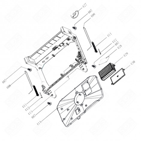 CARTE ÉLECTRONIQUE, MODULE DE PUISSANCE (REPÈRE 428) LAVE-VAISSELLE - AS0069966