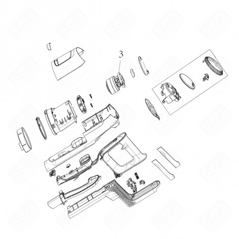 MOTEUR REPÈRE 3 D'ORIGINE ASPIRATEUR - 140215947015