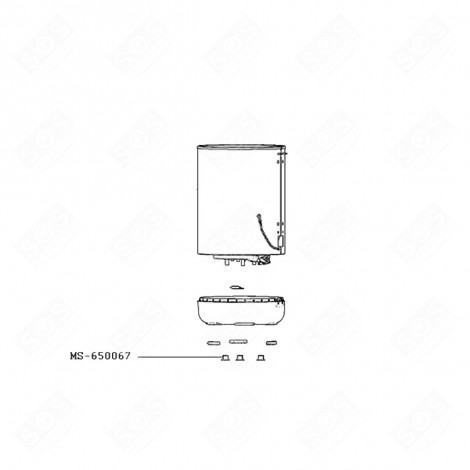 ENTRETOISE VIS SOCLE (REPÈRE MS-650067) ROBOT MÉNAGER - MS-650067