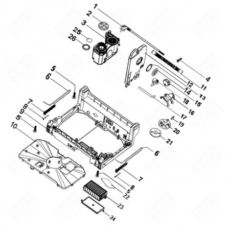 PLATINE (REPÈRE N°22) LAVE-VAISSELLE - 1062718, 34421838