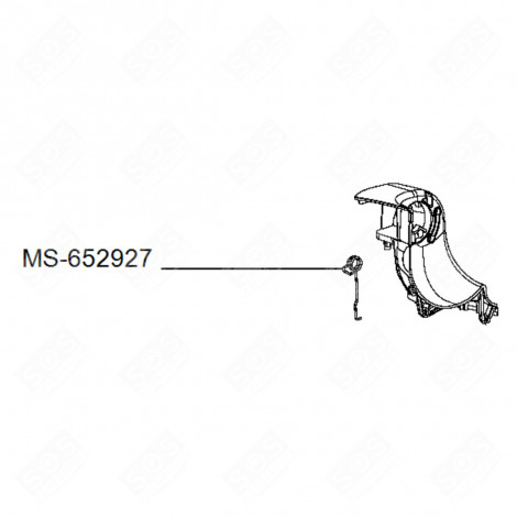 RESSORT DE FLASQUE GAUCHE (REPÈRE MS-652927) ROBOT MÉNAGER - MS-651036, MS-652927