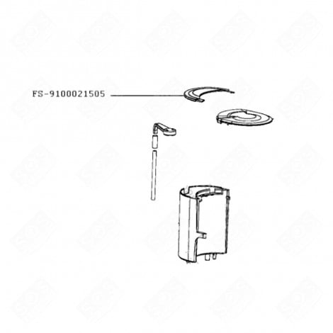 COUVERCLE DE RÉSERVOIR (REPÈRE FS-9100021505) CAFETIÈRE, MACHINE À CAFÉ - SS-202418, FS-9100021505