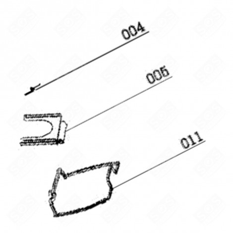 FIXATION DE SAC À POUSSIÈRES (REPÈRE N°005) D'ORIGINE ASPIRATEUR - 4071377230